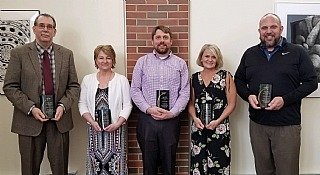 Pictured from left to right, James Goodspeed, Sue Meier, Joe Radtke, Emily Adams, Phil Maxwell